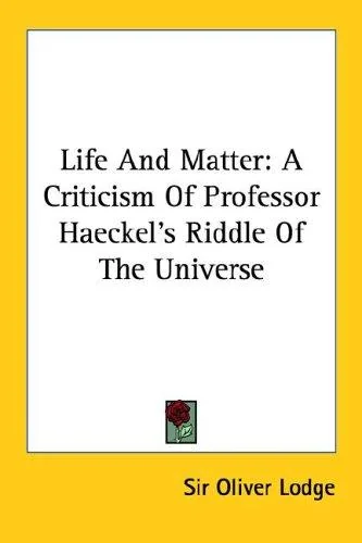 Life and Matter